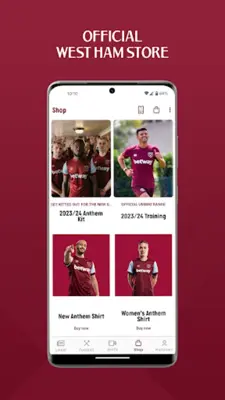 West Ham United android App screenshot 1